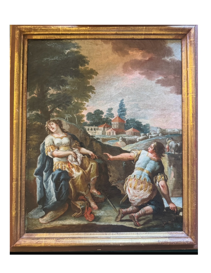 La morte di Clorinda, pittore italiano del XVIII Secolo 