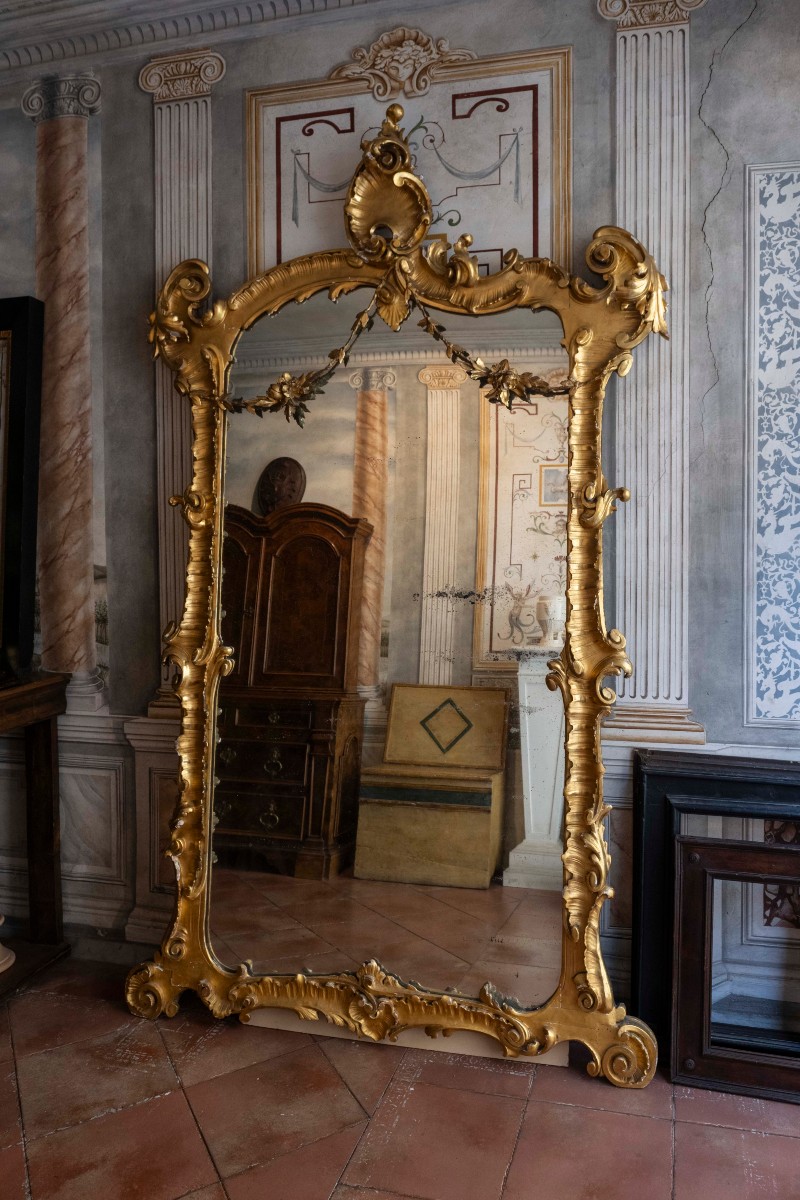Coppia di specchiere Luigi Filippo. Napoli XIX secolo -photo-1