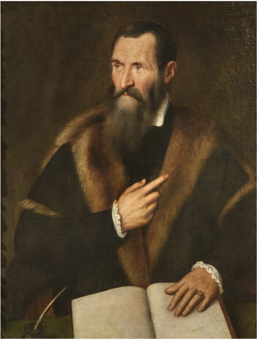 Scuola veneta, sec. XVII  RITRATTO DI NOTABILE  olio su tela, cm 98x74