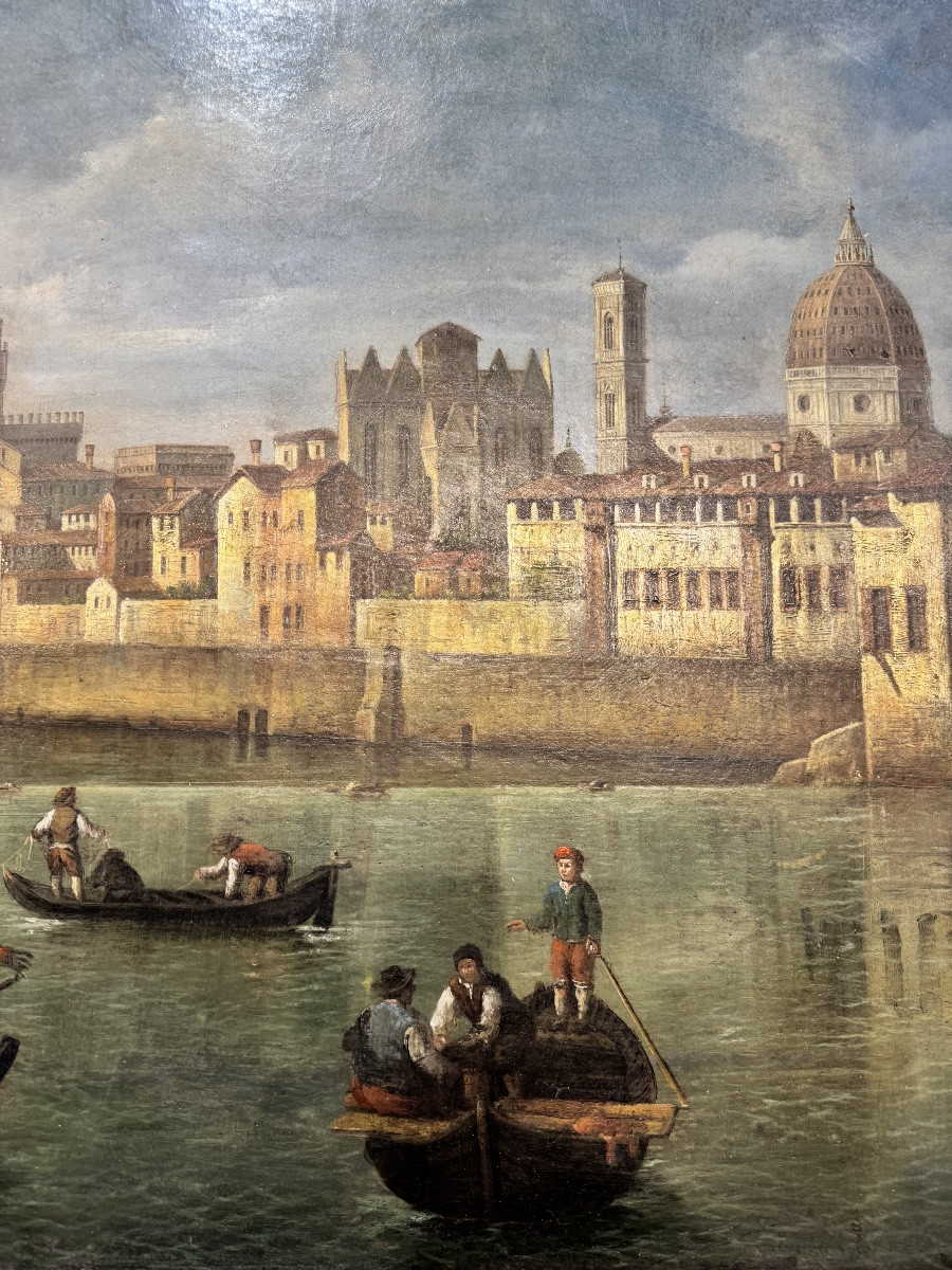 Veduta dell'Arno dalla Pescaia di San Niccolo' XVIII-photo-2