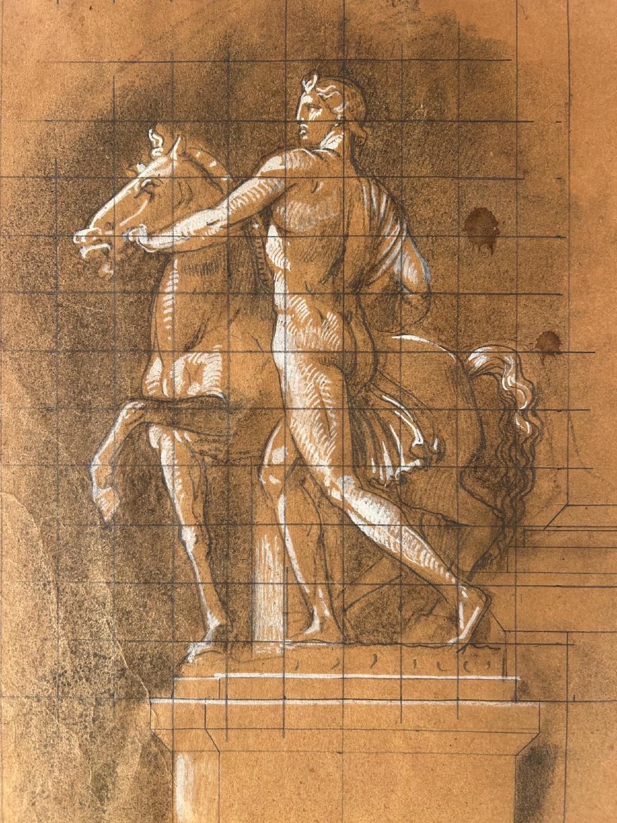 Bozzetto di Lodovico Pogliaghi per la scenografia dell’opera  “Nerone”