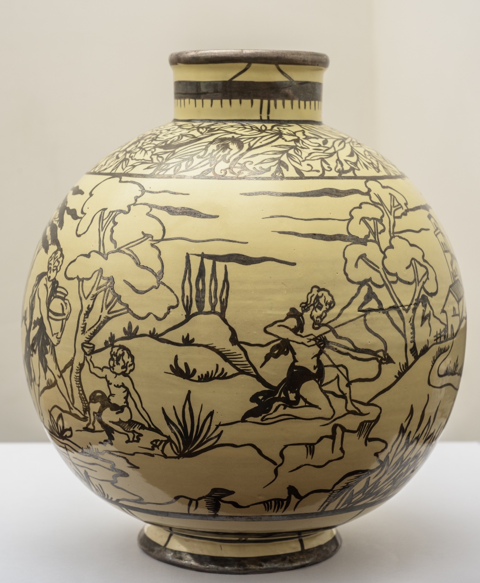 Vaso in ceramica della manifattura Cantagalli di Firenze, XX secolo-photo-3