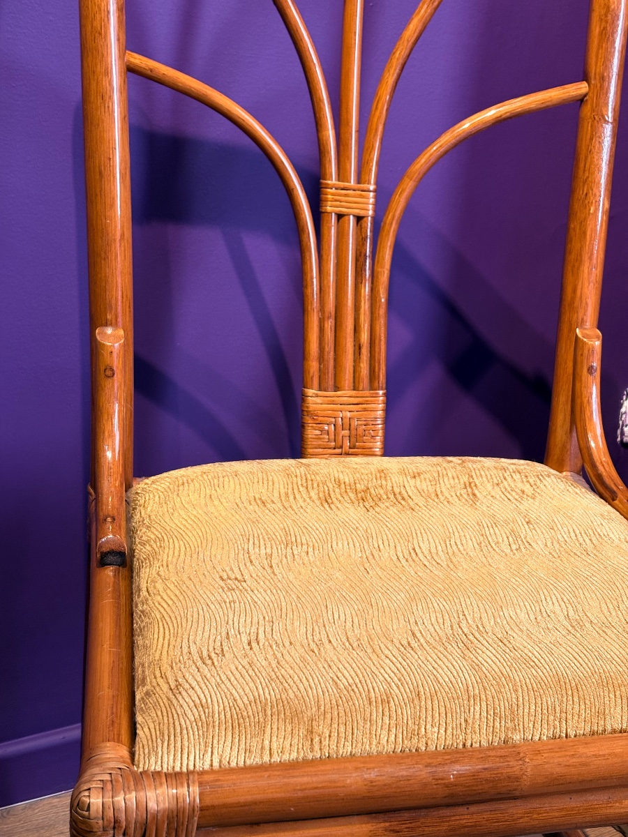 Coppia di Sedie in bamboo-photo-4