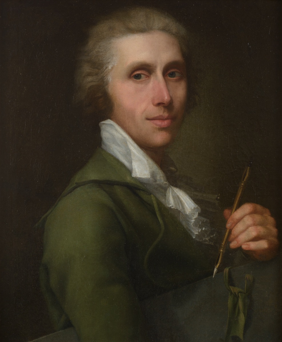 Ritratto di un architetto con strumenti del mestiere, Giovanni Battista Lampi (1751-1830)-photo-2