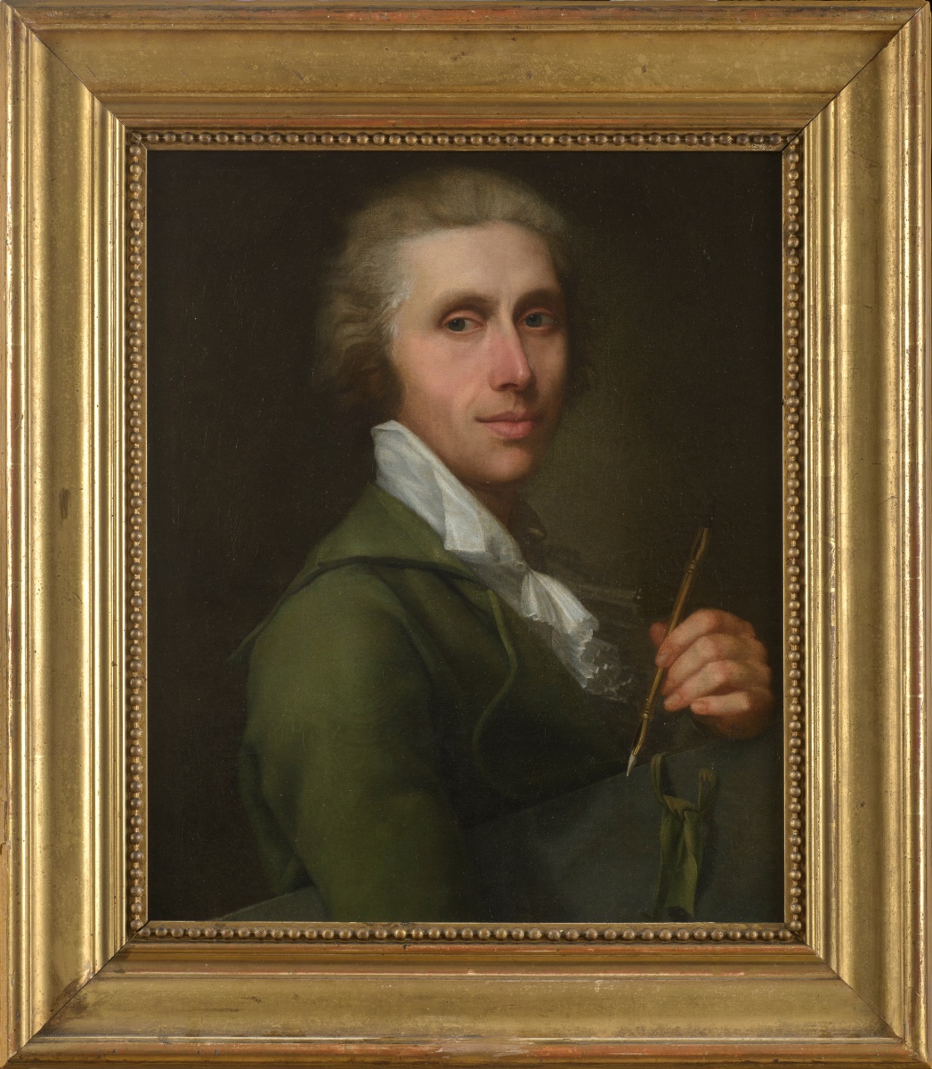 Ritratto di un architetto con strumenti del mestiere, Giovanni Battista Lampi (1751-1830)