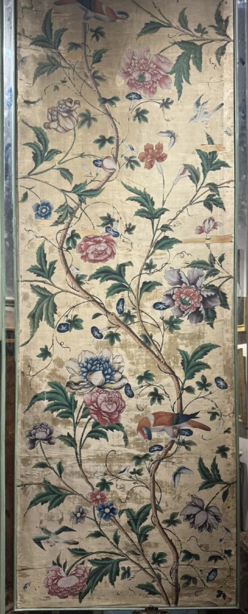 Coppia di antichi pannelli cinesi, Dinastia Qing, XVIII-XIX secolo