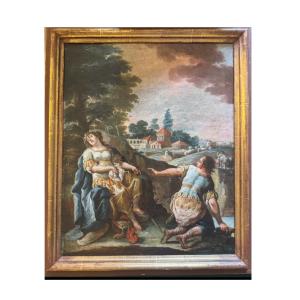 La morte di Clorinda, pittore italiano del XVIII Secolo 