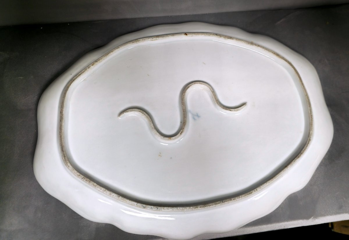 Vassoio in porcellana di Meissen 1750ca-photo-3