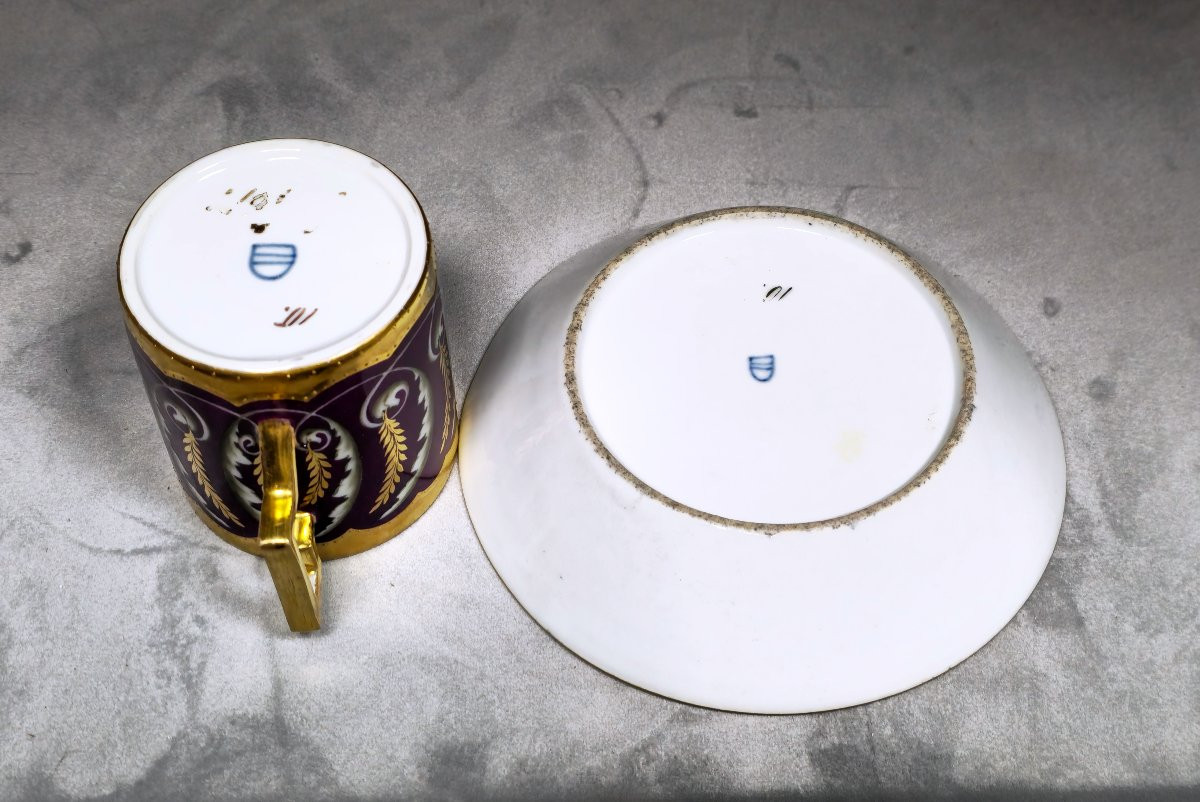 Tazzina con piattino della Manifattura Imperiale di Vienna primo quarto dell'800-photo-4