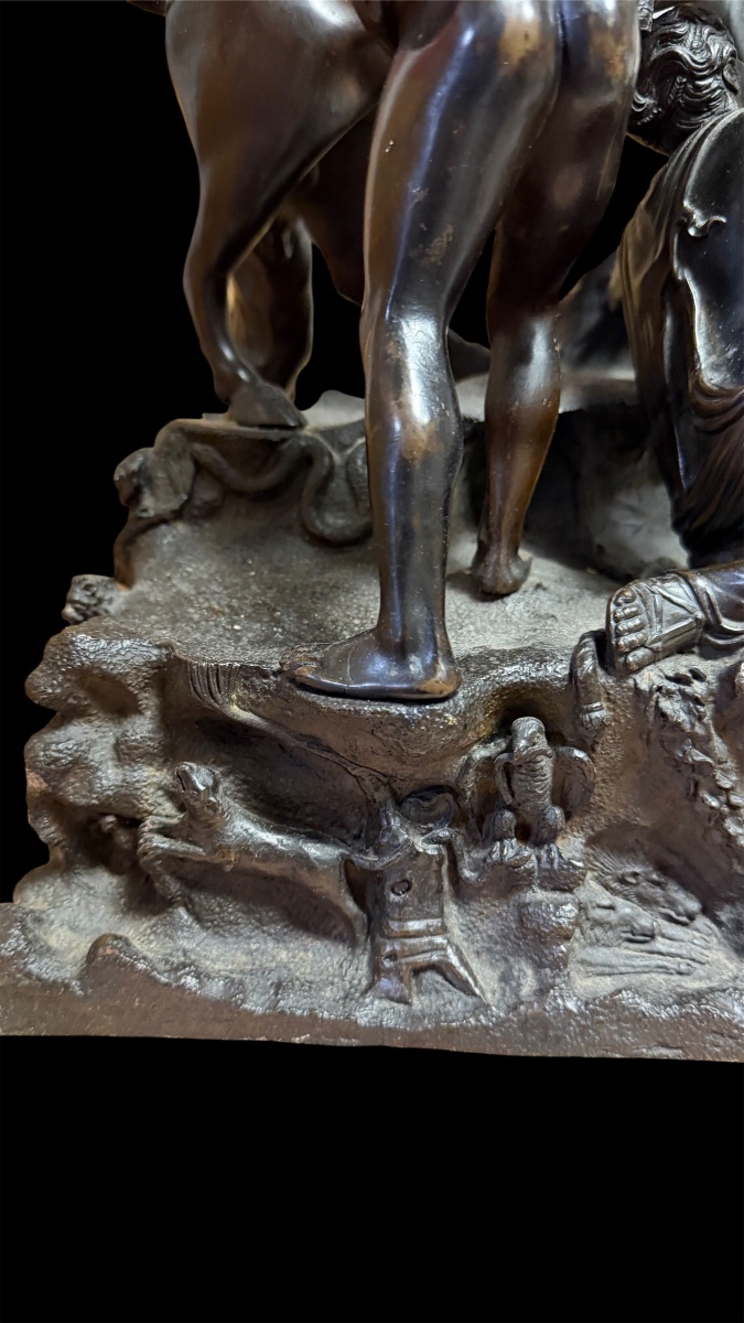 Gruppo in bronzo "Il Toro Farnese" Righetti  fine XVIII secolo-photo-8