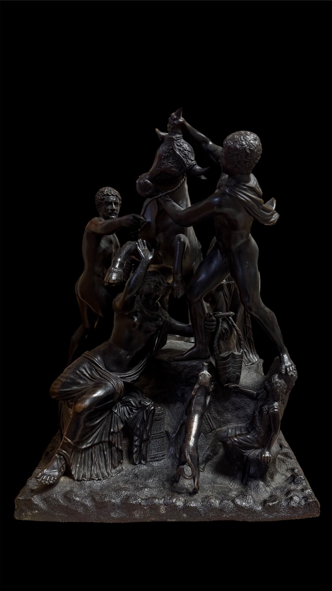 Gruppo in bronzo "Il Toro Farnese" Righetti  fine XVIII secolo