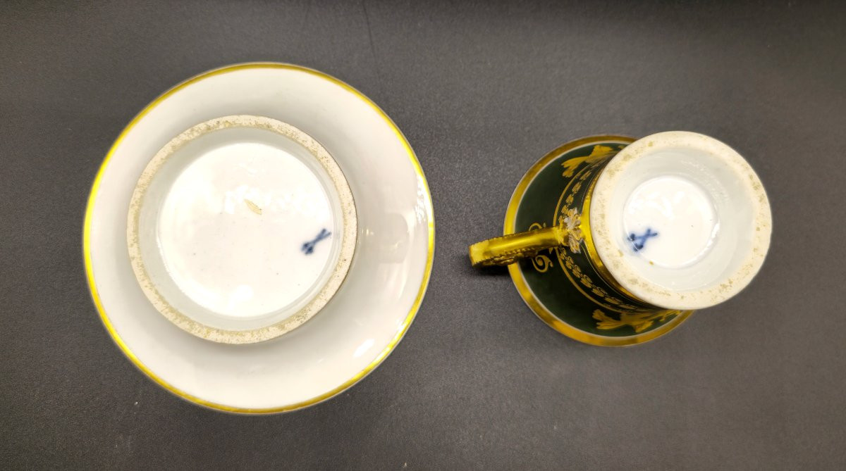 Tazzina con piattino Pouyat/La Courtille-photo-3