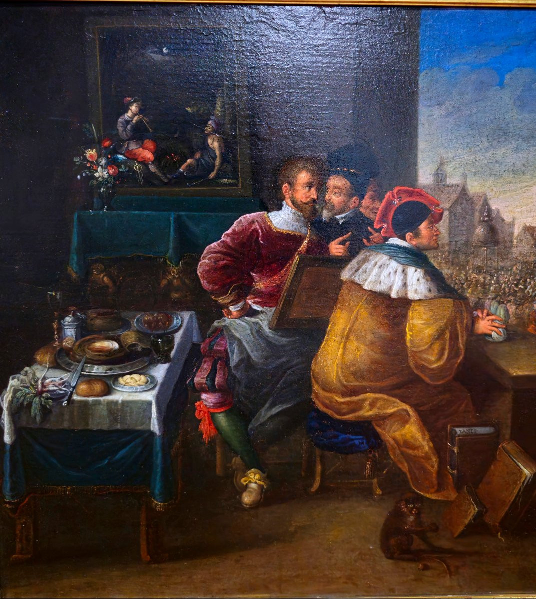 Daniel Hagens Olio su Tavola "Allegoria del Cattivo Governo"-photo-4