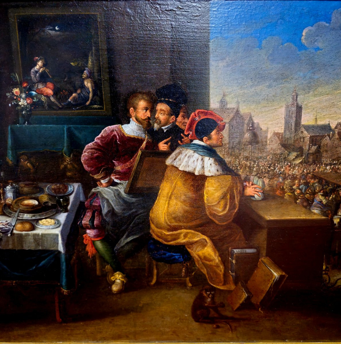 Daniel Hagens Olio su Tavola "Allegoria del Cattivo Governo"-photo-4