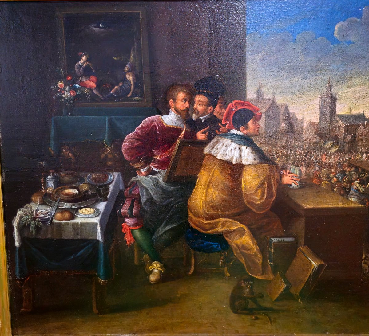 Daniel Hagens Olio su Tavola "Allegoria del Cattivo Governo"-photo-2