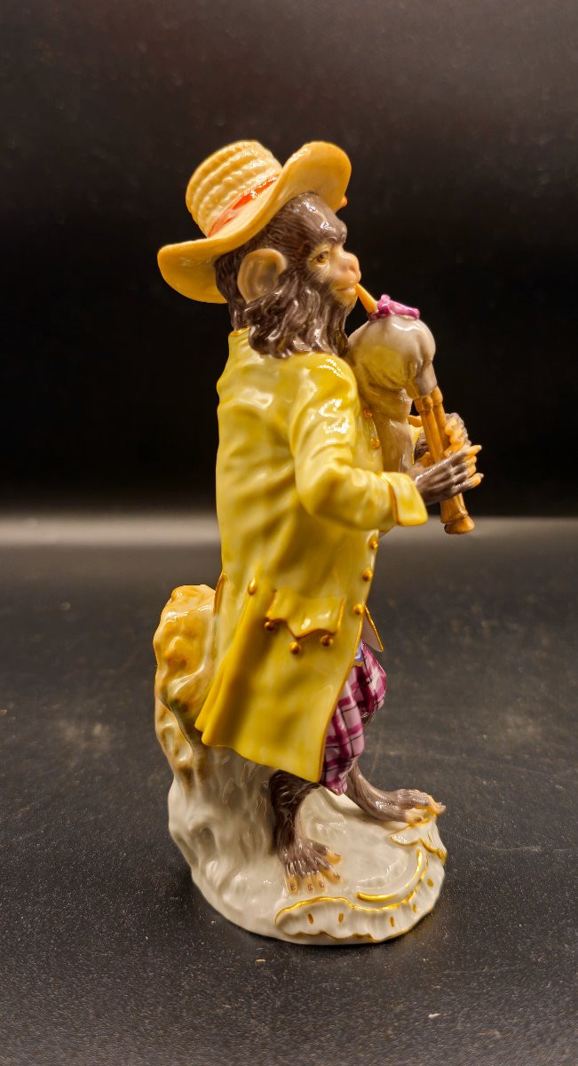 Scimmia Meissen Zampognaro-photo-2