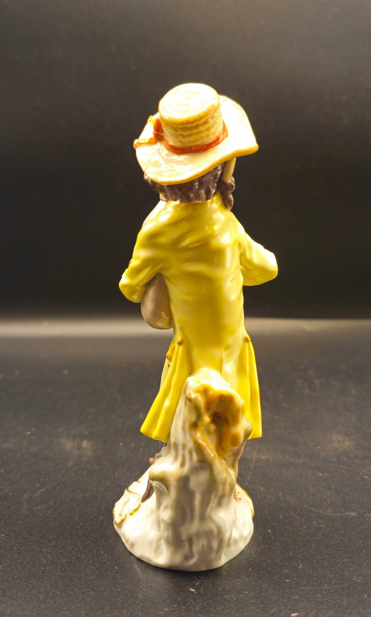 Scimmia Meissen Zampognaro-photo-3