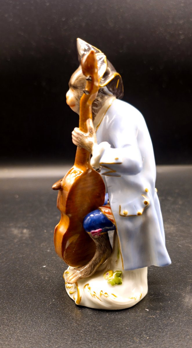 Scimmia Meissen Violoncellista-photo-4