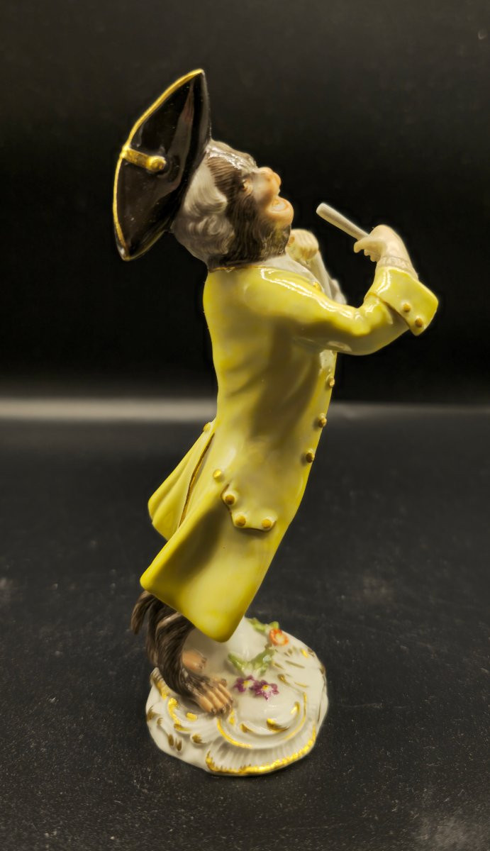 Scimmia Meissen Suonatore di triangolo-photo-2