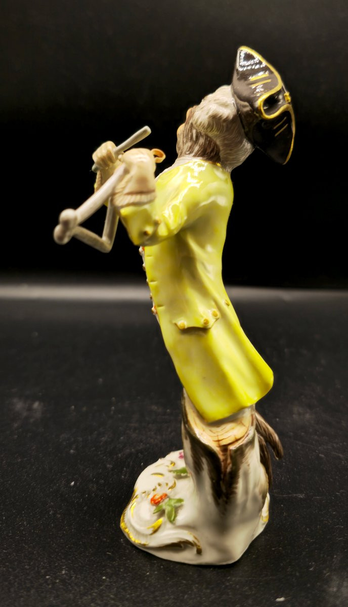 Scimmia Meissen Suonatore di triangolo-photo-4