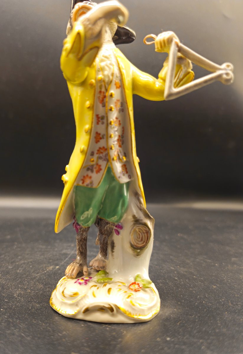 Scimmia Meissen Suonatore di triangolo-photo-1