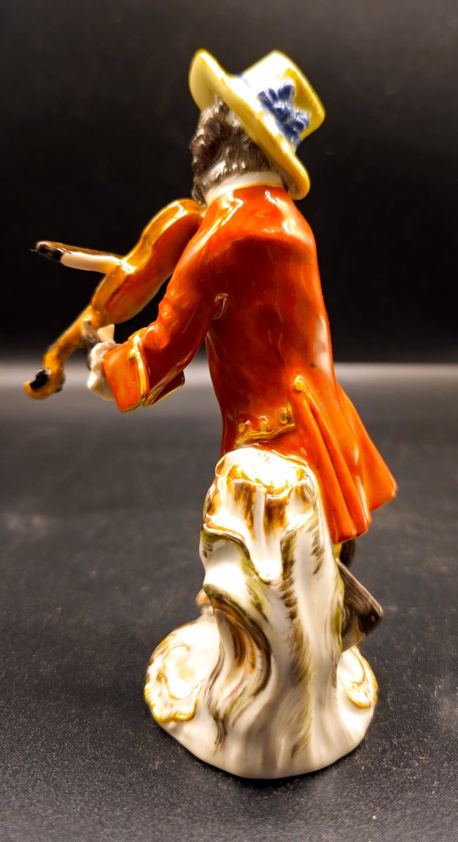 Scimmia Meissen Violinista-photo-3