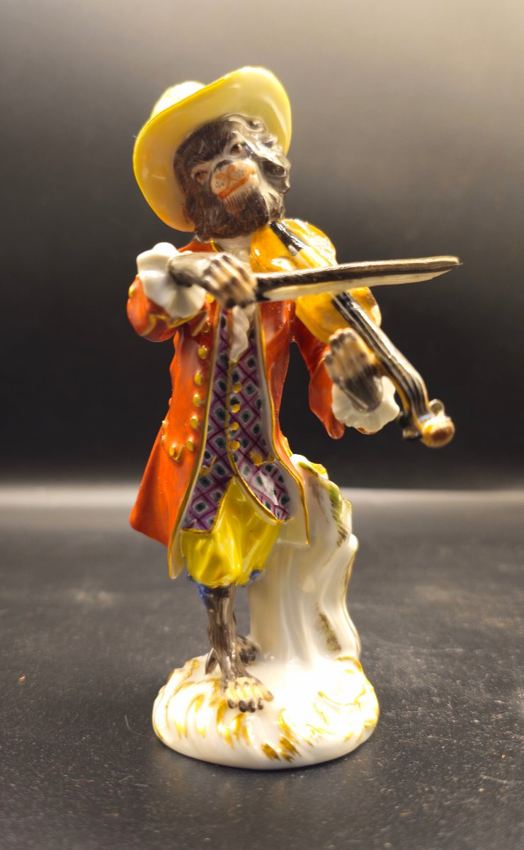 Scimmia Meissen Violinista-photo-4