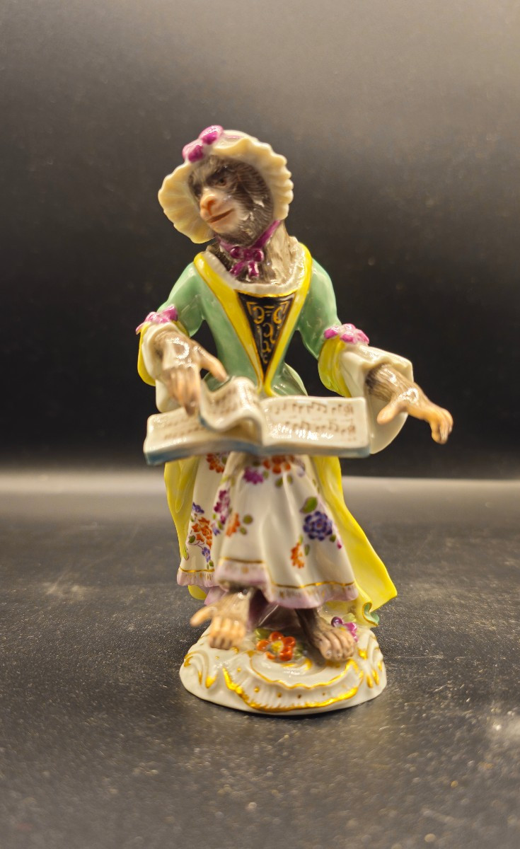 Scimmia Meissen Cantante