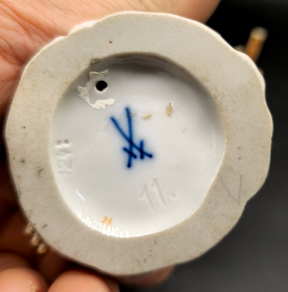 Scimmia Meissen Suonatore di Flauto-photo-2