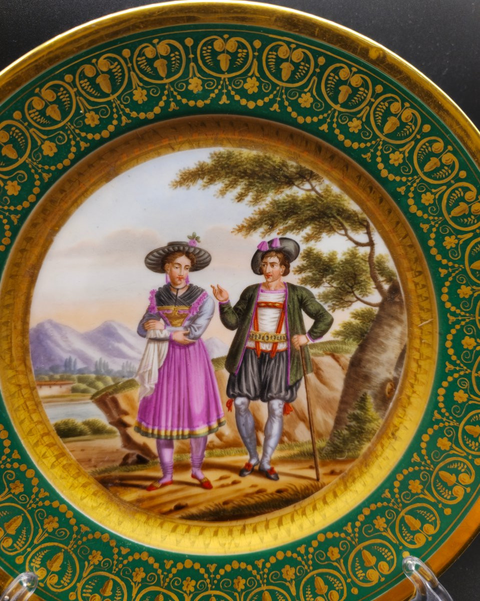 Piatto con i costumi degli abitanti della Valle del Tirolo Baruch Weil-photo-2