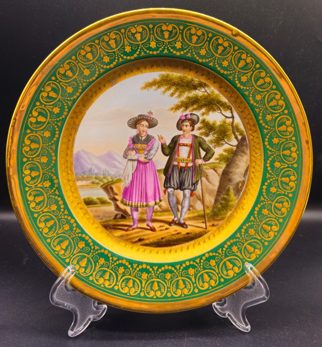 Piatto con i costumi degli abitanti della Valle del Tirolo Baruch Weil