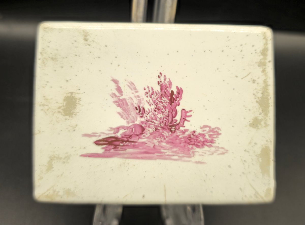 Tabacchiera di Smalto con decoro a sanguigna-photo-4