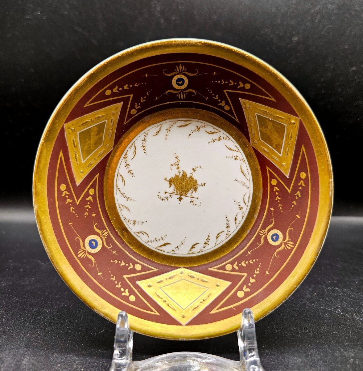 Tazzina con piattino in porcellana della Manifattura Faber a Bruxelles-photo-2