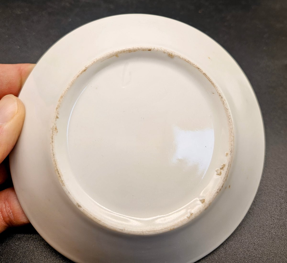 Tazzina con piattino in porcellana della Manifattura Faber a Bruxelles-photo-6