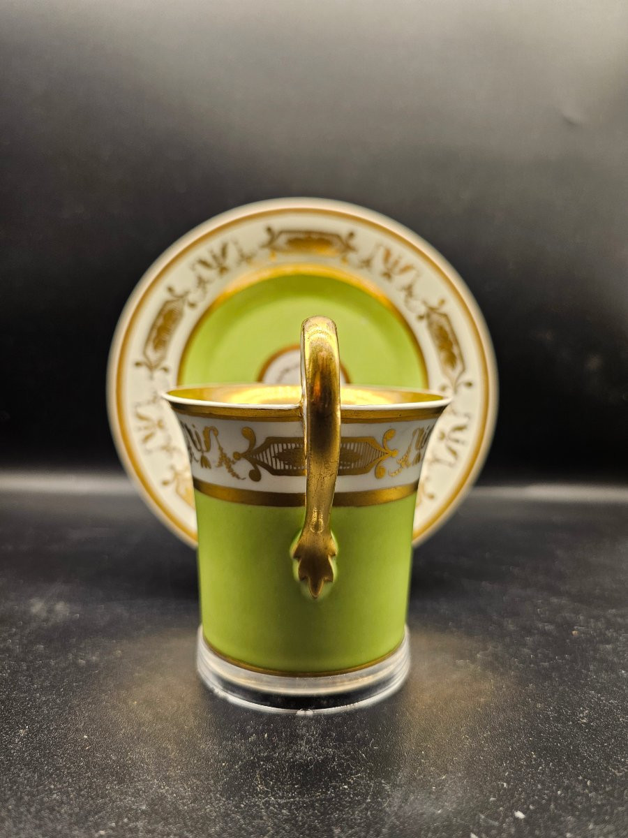 Tazzina con piattino  Veduta del castello di Schoenbrunn, 1823,Manifattura Imperiale di Vienna-photo-4