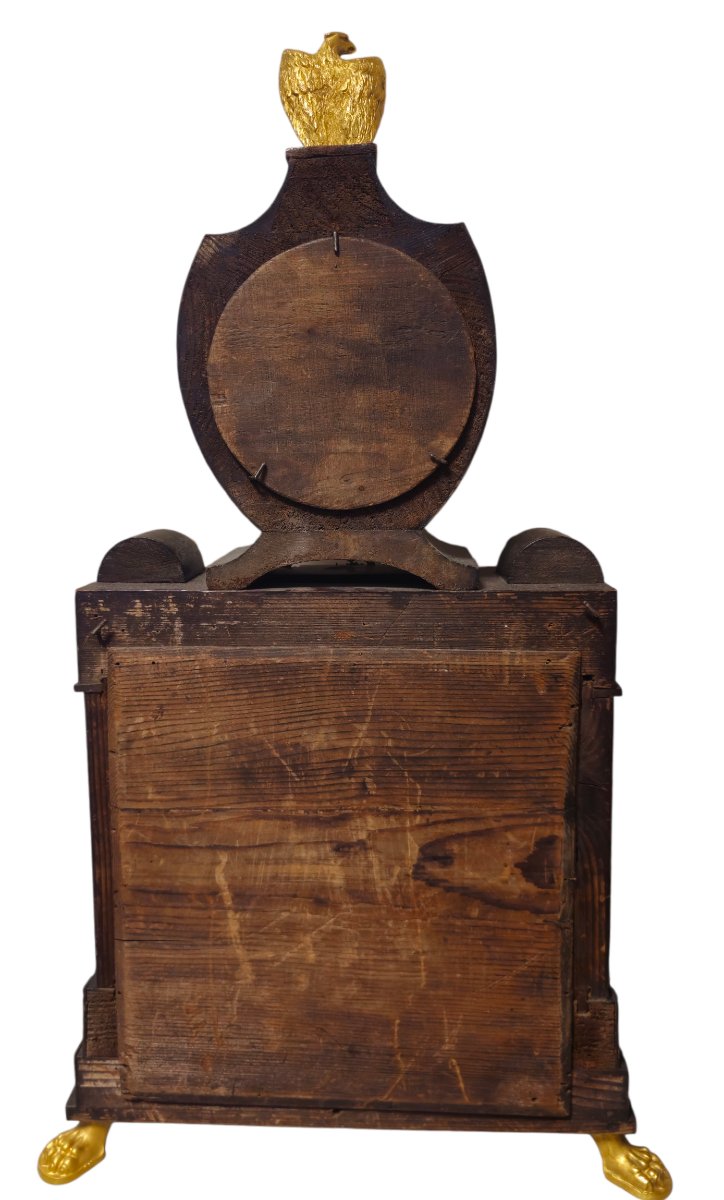 Orologio in legno e bronzi viennese-photo-4