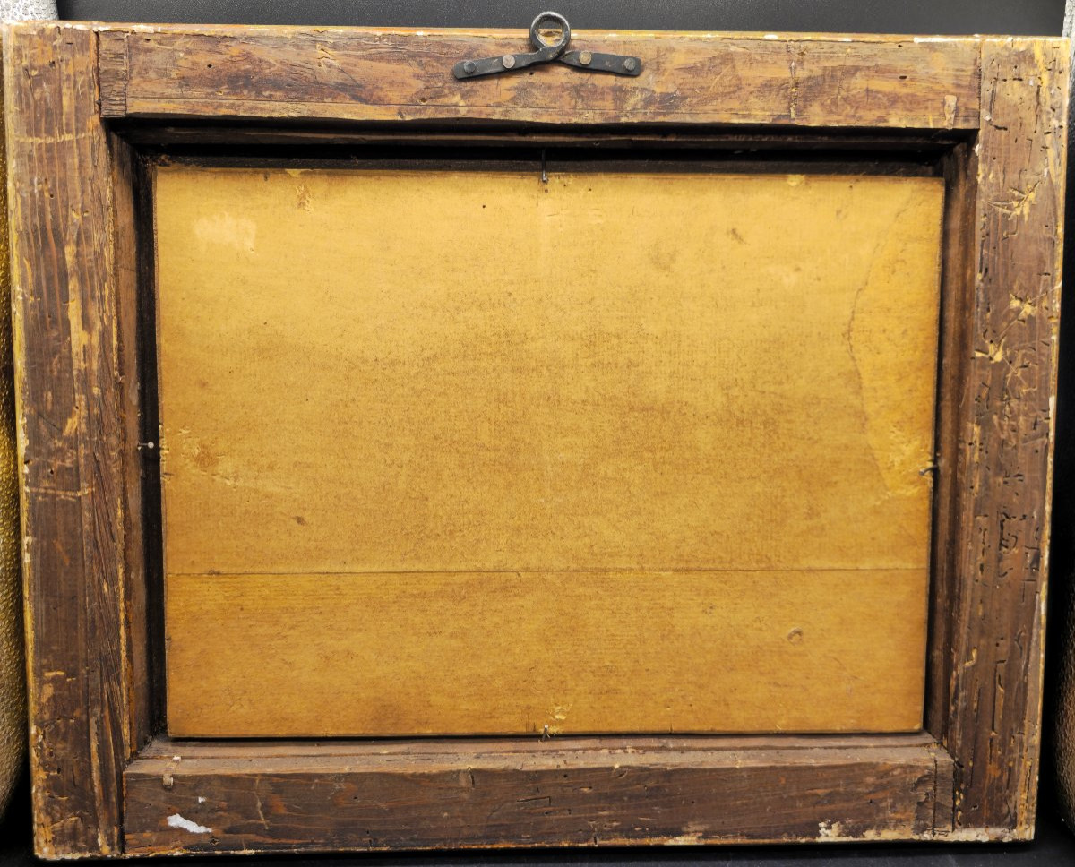 Daniel Seghers – San Giovanni Battista nel deserto entro ghirlanda floreale, olio su rame-photo-7