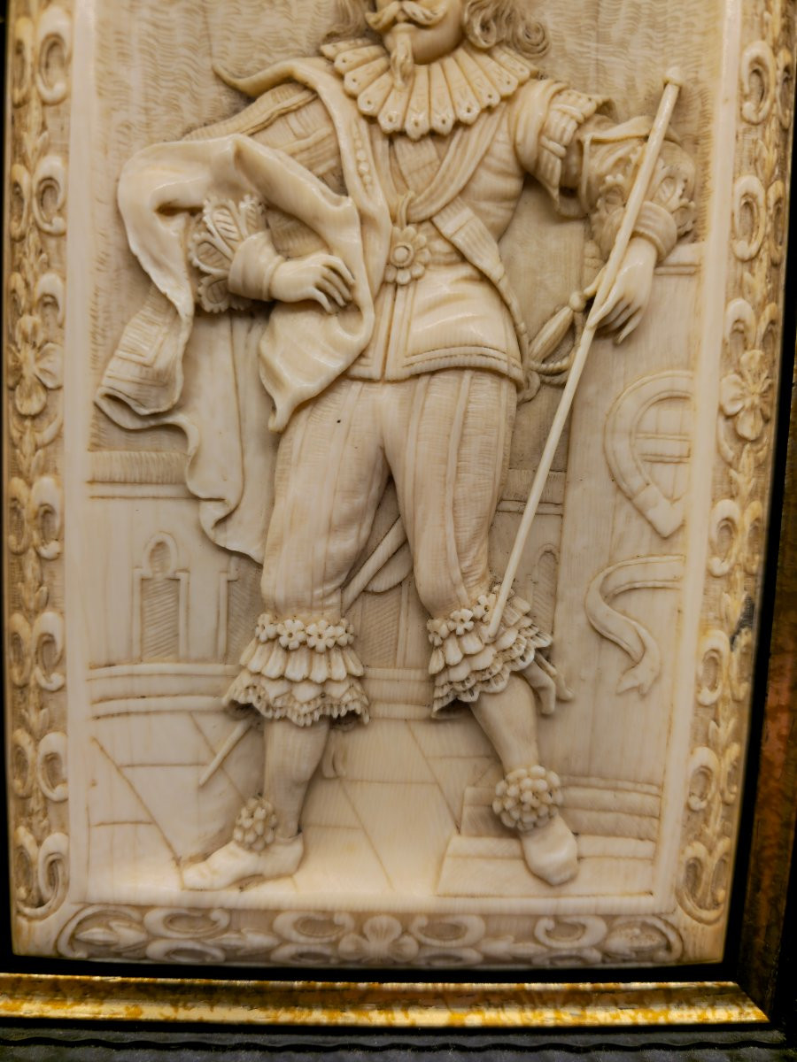 Rilievo in Avorio, Nobile Europeo, Fine ‘600 – Attribuito a Carlo I d’Inghilterra-photo-4