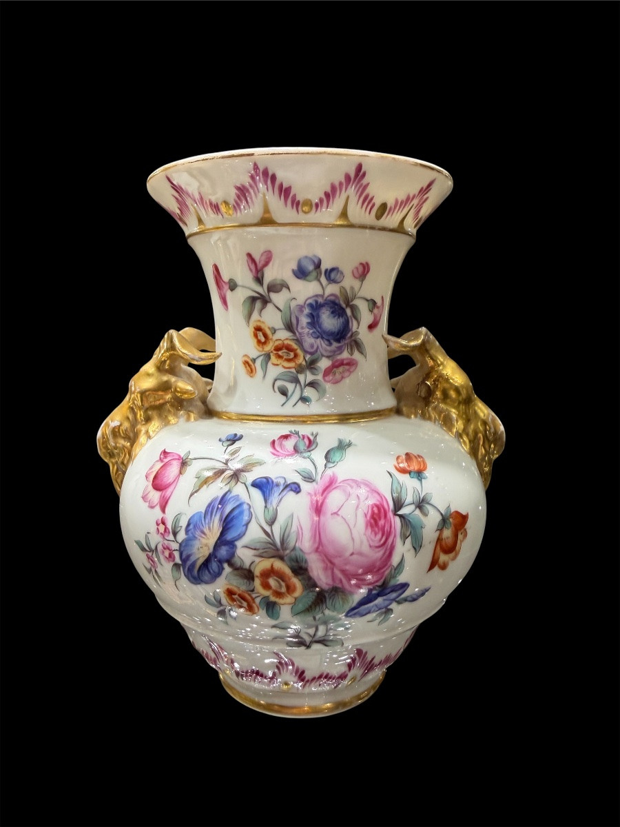 Rara coppia di vasi in porcellana KPM Berlino, epoca Biedermeier, circa 1830–1840-photo-2