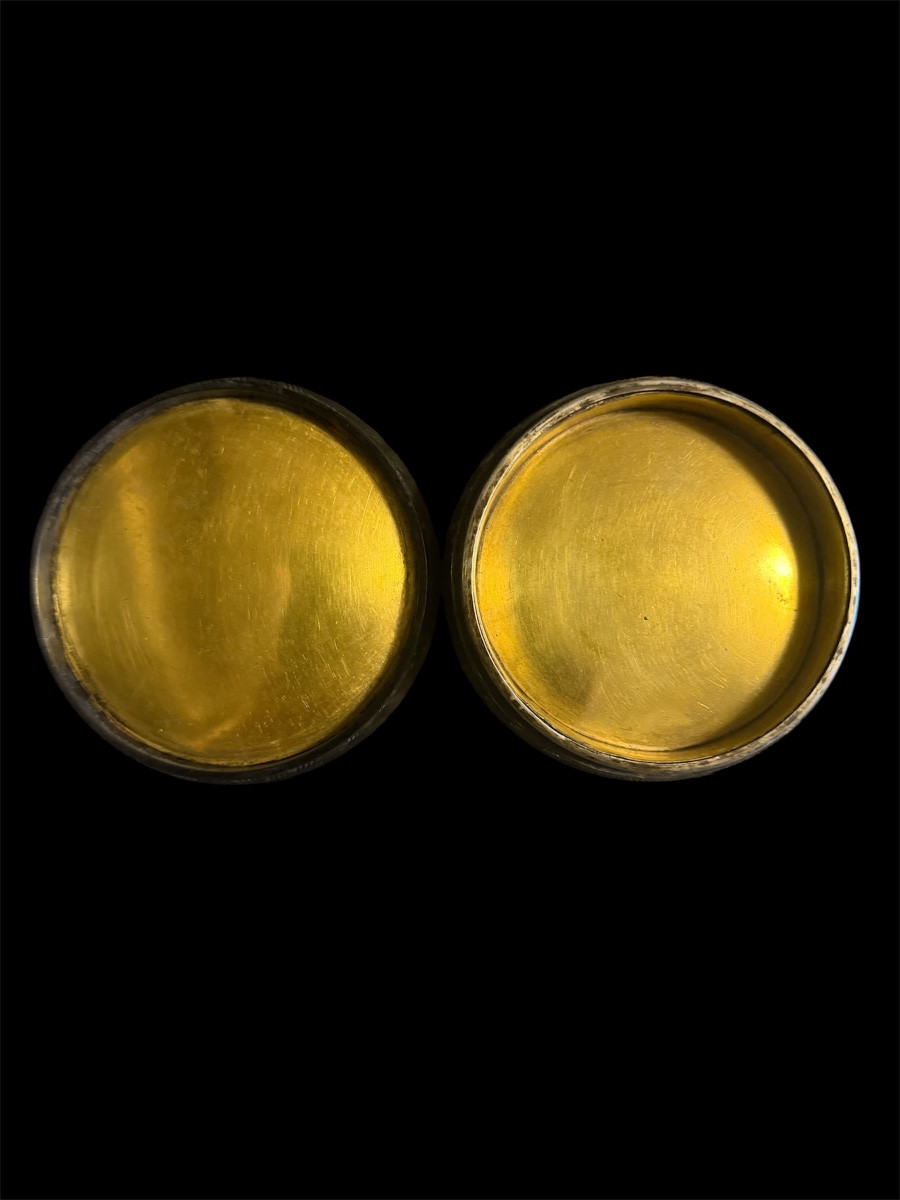 Tabacchiera vermeil, diaspro e tartaruga con micromosaico — Tempio della Sibilla, Tivoli-photo-1