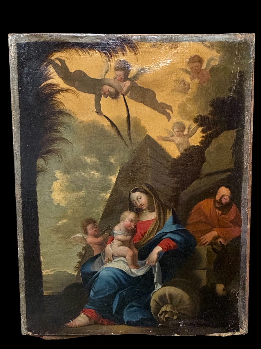 Riposo dalla Fuga in Egitto Ambito di Jacques Stella