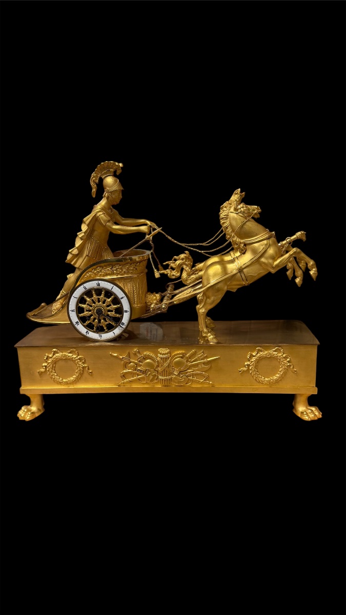 Pendola a carro di Giasone, bronzo dorato, Francia, epoca Impero