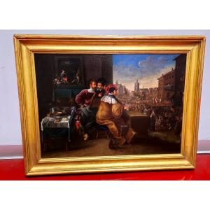 Daniel Hagens Olio su Tavola "Allegoria del Cattivo Governo"