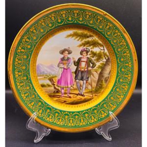 Piatto con i costumi degli abitanti della Valle del Tirolo Baruch Weil