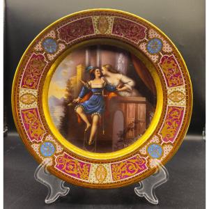 Piatto della Manifattura Imperiale di Vienna Romeo e Giulietta