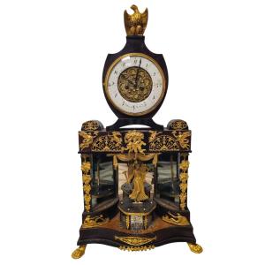 Orologio in legno e bronzi viennese