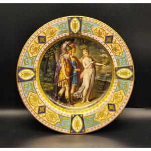 Piatto in porcellana della Manifattura Imperiale di Vienna – Periodo Biedermeier