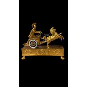 Pendola a carro di Giasone, bronzo dorato, Francia, epoca Impero
