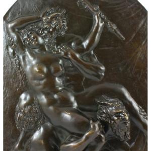 Nymph With Satyrs, Clodion (1734-1814), Bronze, 18th/19th Century.