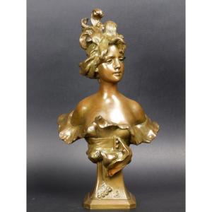 Young Girl With Art Nouveau Hairstyle, A. Nelson, 19th/20th Century
